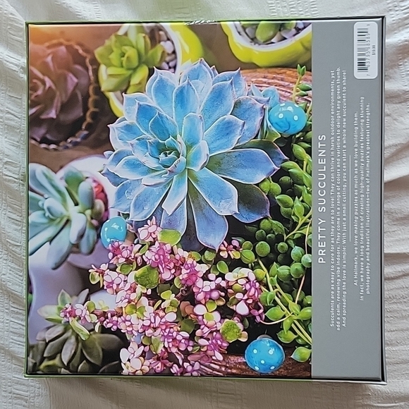 HALLMARK Pretty Succulents Puzzle 1000 pcs - Picture 3 of 3